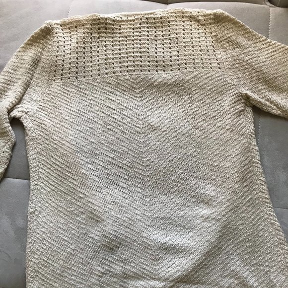 LC Lauren Conrad Pointelle Open-Front Cardigan Sweater - Picture 4 of 6